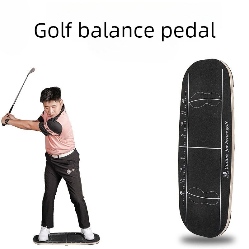 Golf Equipment Beginners - Rutschfestes Golf-Balance-Pedal Anfänger Golf-Balance-Board Holz Langlebiger