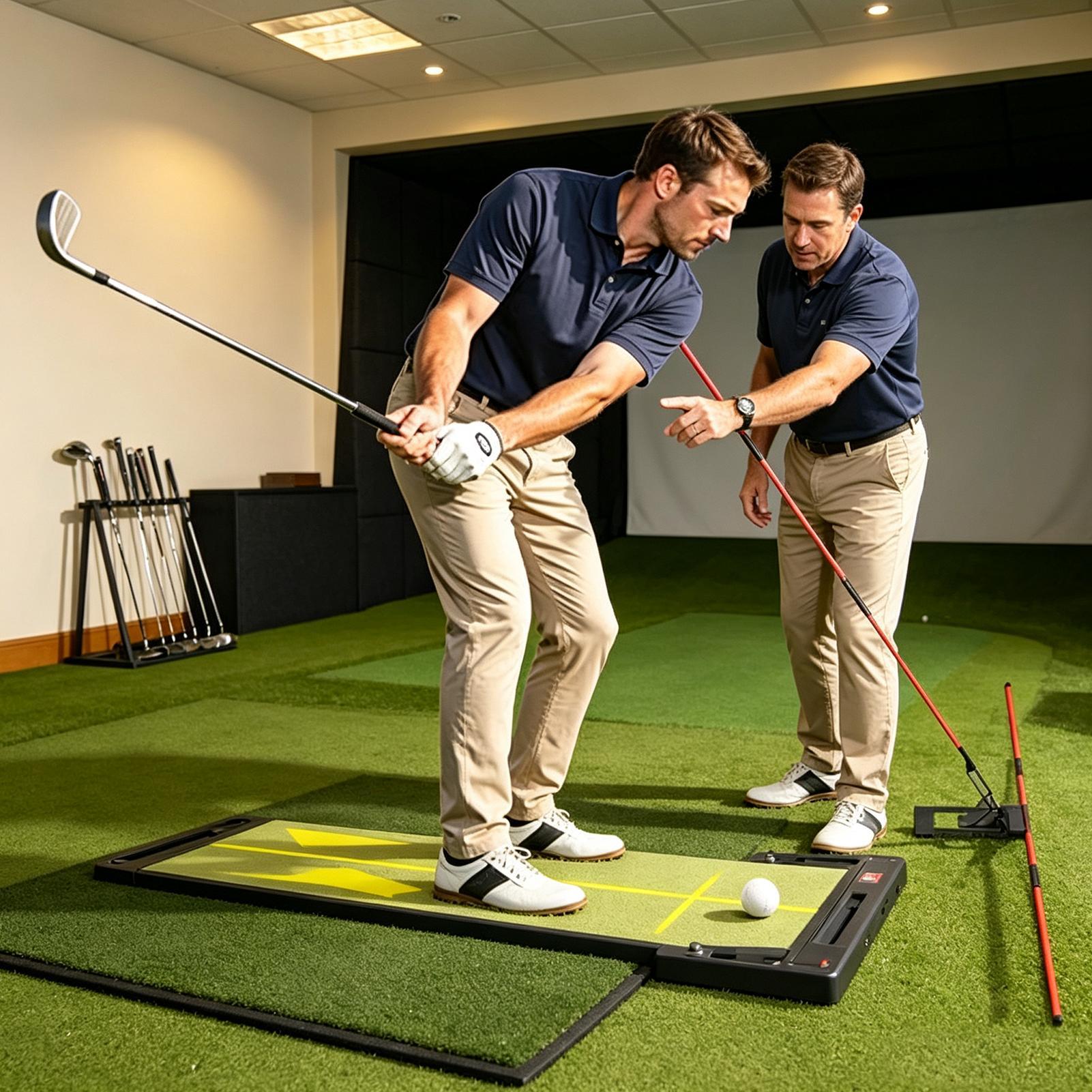 Golf Equipment Beginners - Golf Plane Trainer, verstellbarer Winkel-Ausrichtungs-Übungsstab, Ausrüstung,