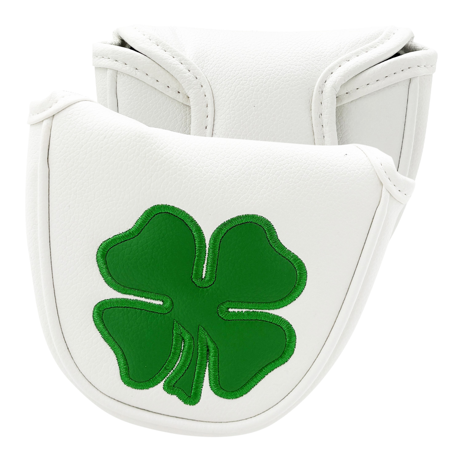 Golf Equipment Storage - 1 Stück Putterkopfhülle, Golf-Putterhüllen mit „Kleeblatt“-Muster,