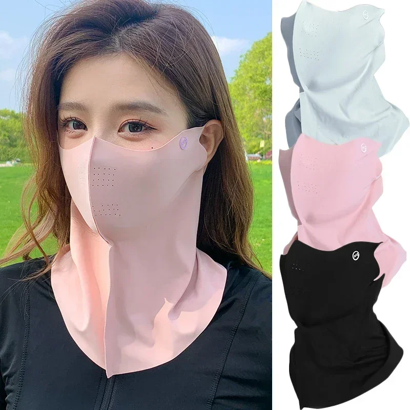 Golf Equipment Women - Damen und Herren Sommer Vollgesichts-Hyaluronsäure-Sonnenschutzmaske UPF