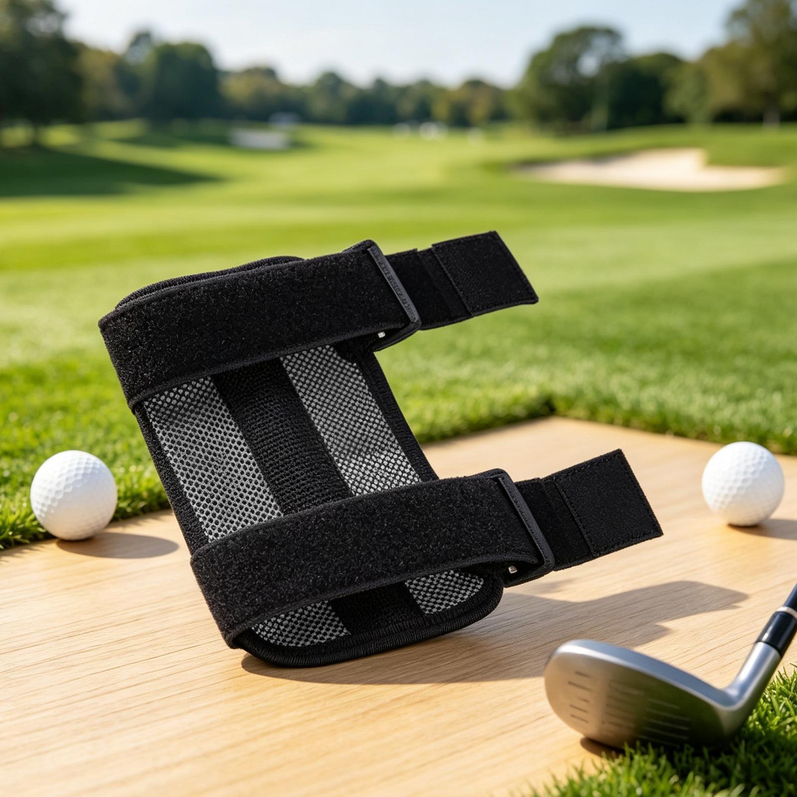Golf Equipment Beginners - Golf-Ellbogentrainer, atmungsaktives Golfer-Trainingsgerät, Golf-Schwungkorrekturband für Anfänger,